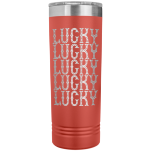 Lucky x5 Tumbler – St. Paddy’s Green, Irish Vibes, Stainless Steel, 22oz Skinny Cup - Image 3